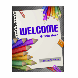 Color Pencil Welcome