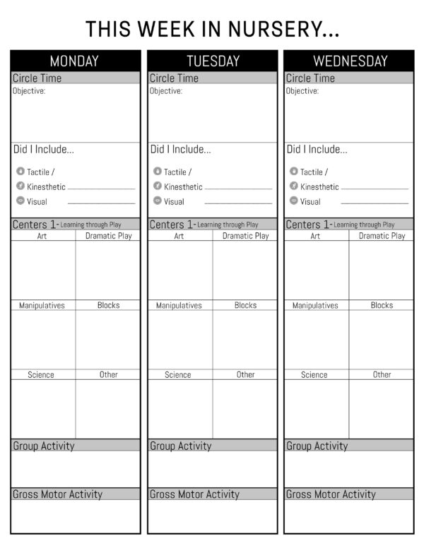 Preschool Planner (includes guide) - Image 4