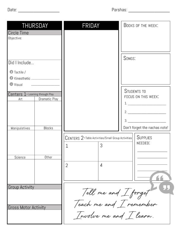 Preschool Planner (includes guide) - Image 5