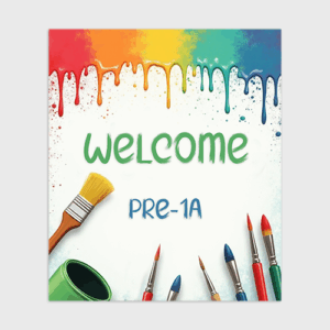 Paint Can Welcome Sign