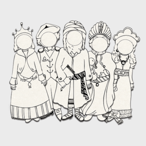 Blank Purim Characters