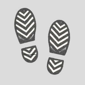 Foot Prints Bw