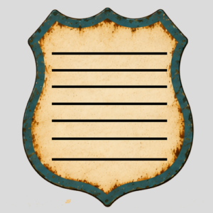 Lined Road Sign Blue