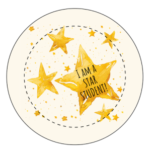 star student button 2